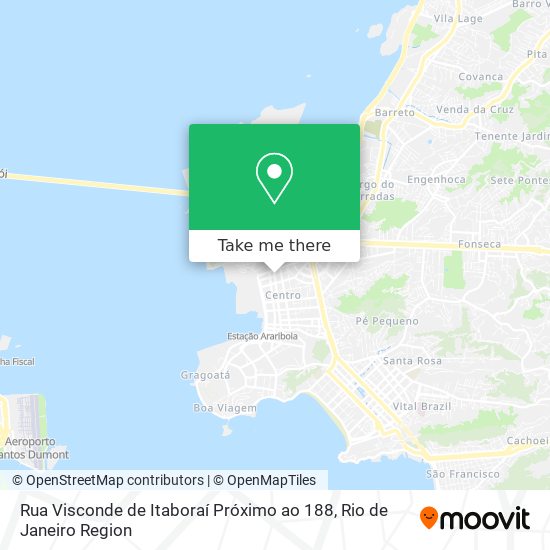 Mapa Rua Visconde de Itaboraí Próximo ao 188