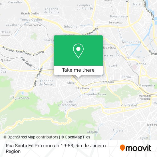 Mapa Rua Santa Fé Próximo ao 19-53