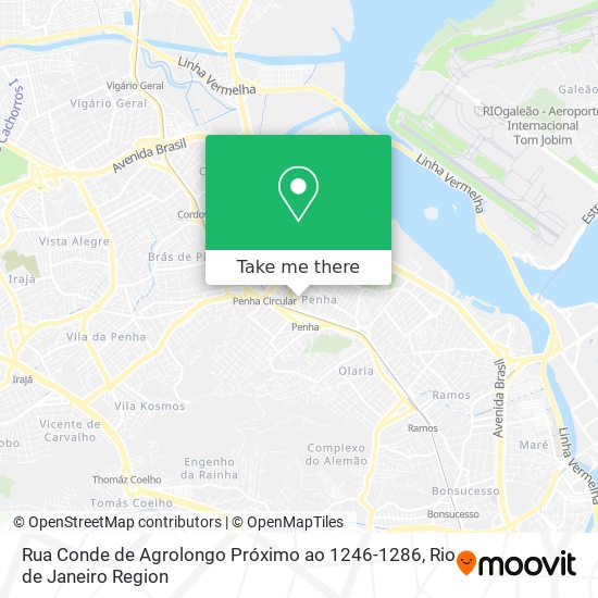 Mapa Rua Conde de Agrolongo Próximo ao 1246-1286