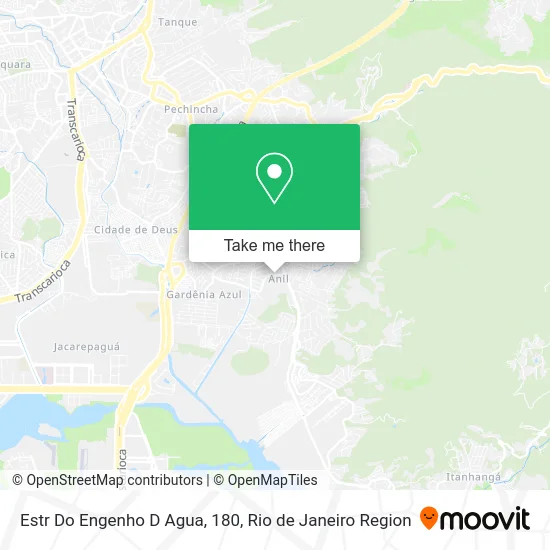 Estr Do Engenho D Agua, 180 map
