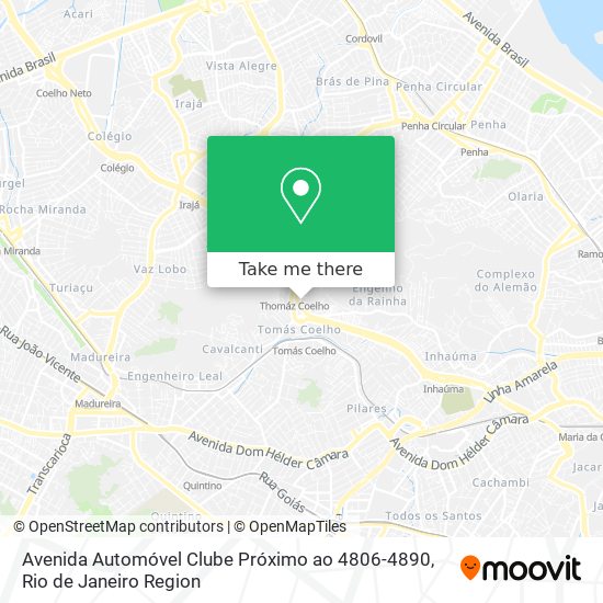 Mapa Avenida Automóvel Clube Próximo ao 4806-4890