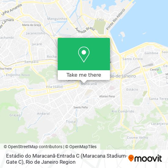 Mapa Estádio do Maracanã-Entrada C (Maracana Stadium-Gate C)
