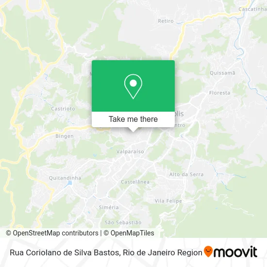 Rua Coriolano de Silva Bastos map