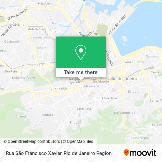 Rua São Francisco Xavier map