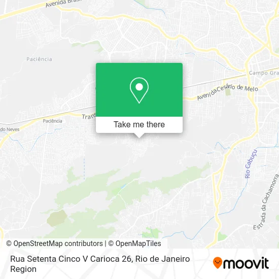 Rua Setenta Cinco V Carioca 26 map