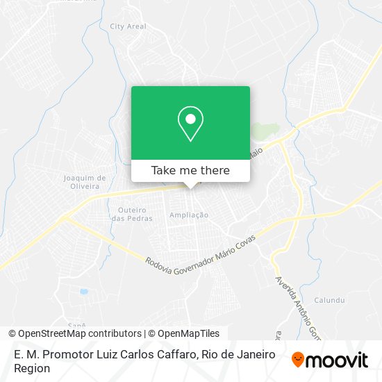 E. M. Promotor Luiz Carlos Caffaro map