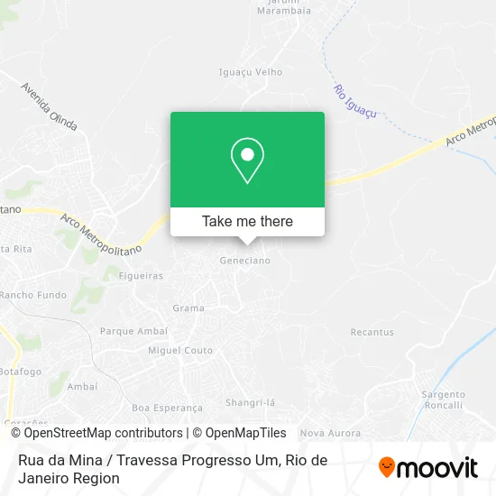 Rua da Mina / Travessa Progresso Um map
