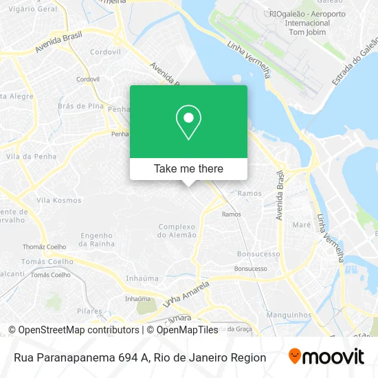 Rua Paranapanema 694 A map