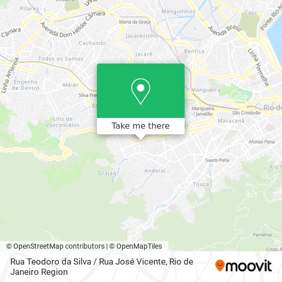 Rua Teodoro da Silva / Rua José Vicente map