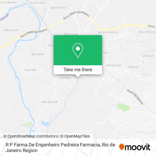 R P Farma De Engenheiro Pedreira Farmacia map