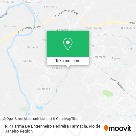 R P Farma De Engenheiro Pedreira Farmacia map