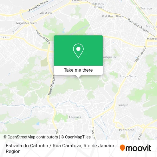 Estrada do Catonho / Rua Caratuva map