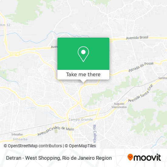 Detran - West Shopping map