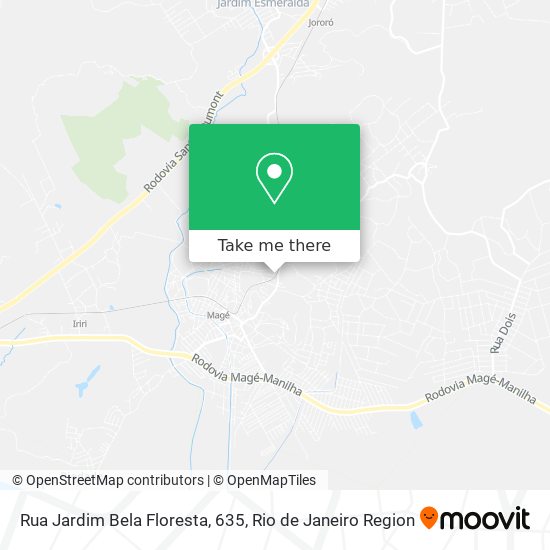 Rua Jardim Bela Floresta, 635 map