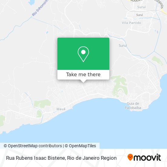 Mapa Rua Rubens Isaac Bistene