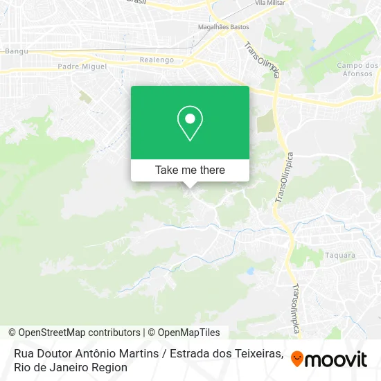 Rua Doutor Antônio Martins / Estrada dos Teixeiras map