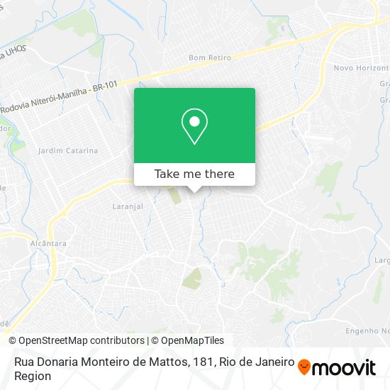 Mapa Rua Donaria Monteiro de Mattos, 181