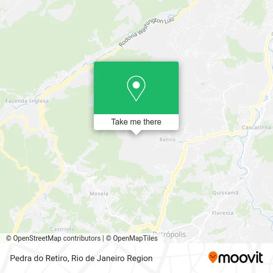 Pedra do Retiro map