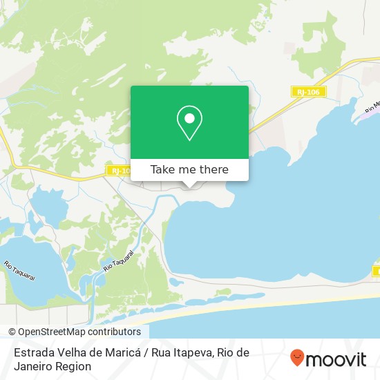 Estrada Velha de Maricá / Rua Itapeva map