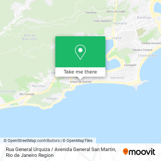 Rua General Urquiza / Avenida General San Martin map