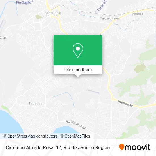 Caminho Alfredo Rosa, 17 map