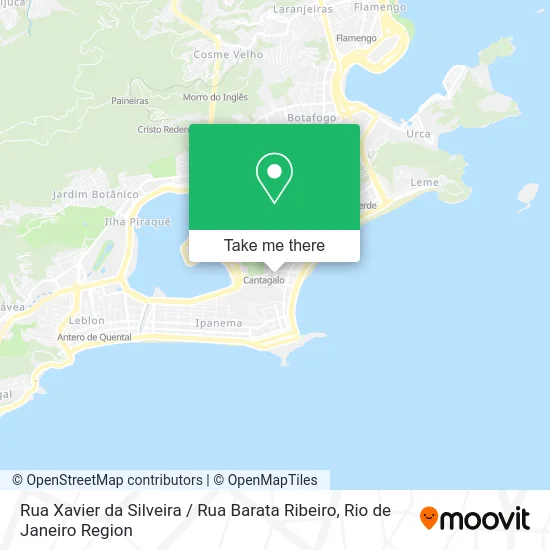 Rua Xavier da Silveira / Rua Barata Ribeiro map