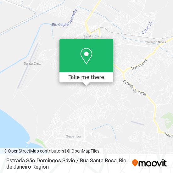 Estrada São Domingos Sávio / Rua Santa Rosa map
