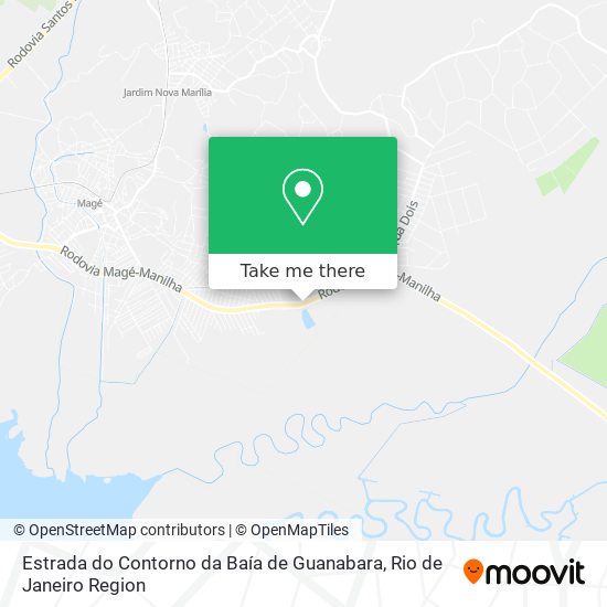 Estrada do Contorno da Baía de Guanabara map