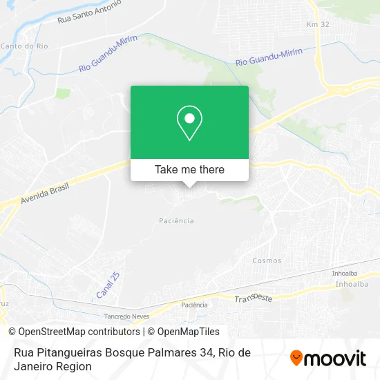 Rua Pitangueiras Bosque Palmares 34 map