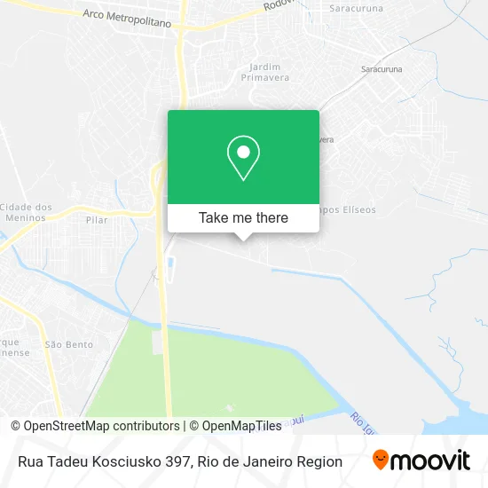Rua Tadeu Kosciusko 397 map