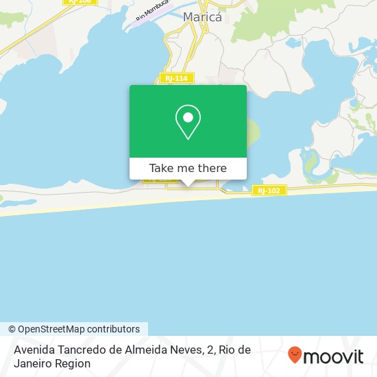 Mapa Avenida Tancredo de Almeida Neves, 2