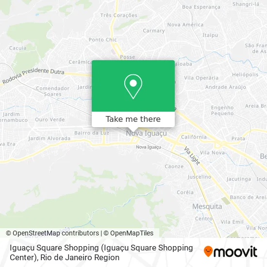 Iguaçu Square Shopping map