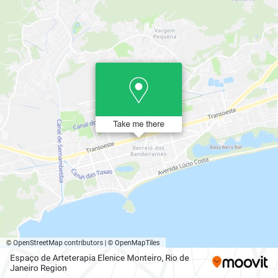 Mapa Espaço de Arteterapia Elenice Monteiro