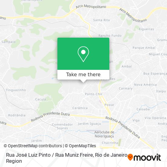 Rua José Luiz Pinto / Rua Muniz Freire map
