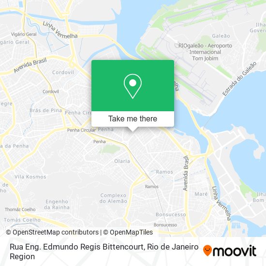 Rua Eng. Edmundo Regis Bittencourt map
