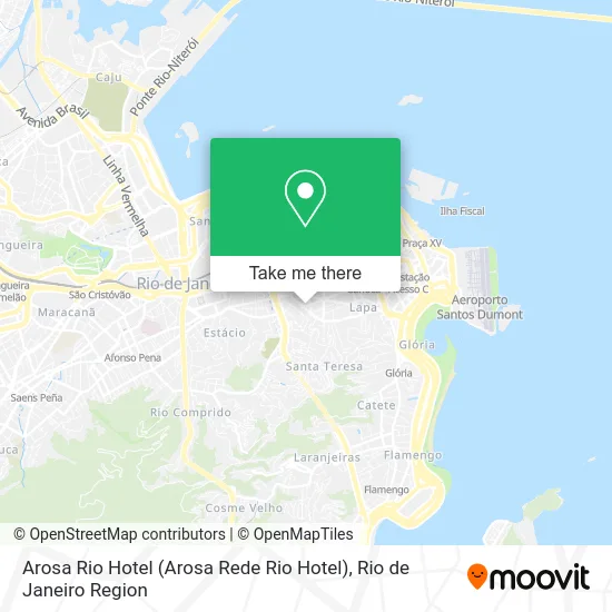 Arosa Rio Hotel map