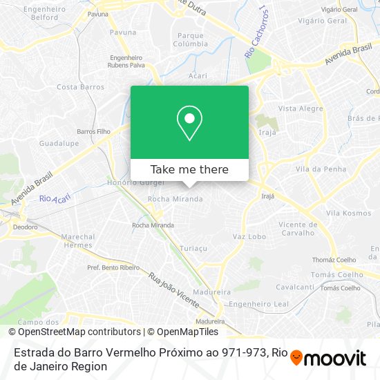 Estrada do Barro Vermelho Próximo ao 971-973 map