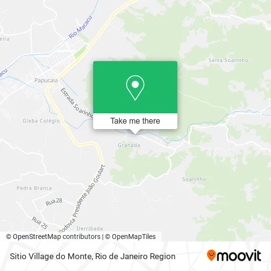 Sitio Village do Monte map