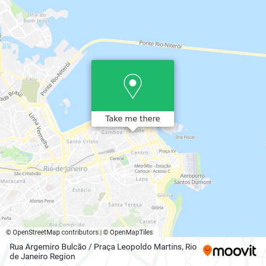 Mapa Rua Argemiro Bulcão / Praça Leopoldo Martins