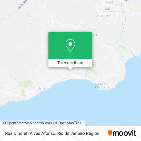 Rua Dinorah Alves Afonso map