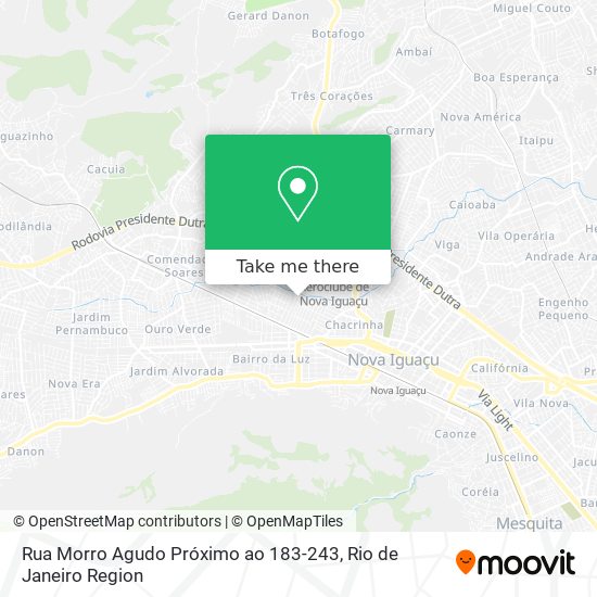 Rua Morro Agudo Próximo ao 183-243 map