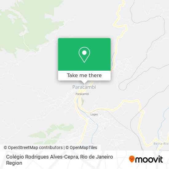 Mapa Colégio Rodrigues Alves-Cepra