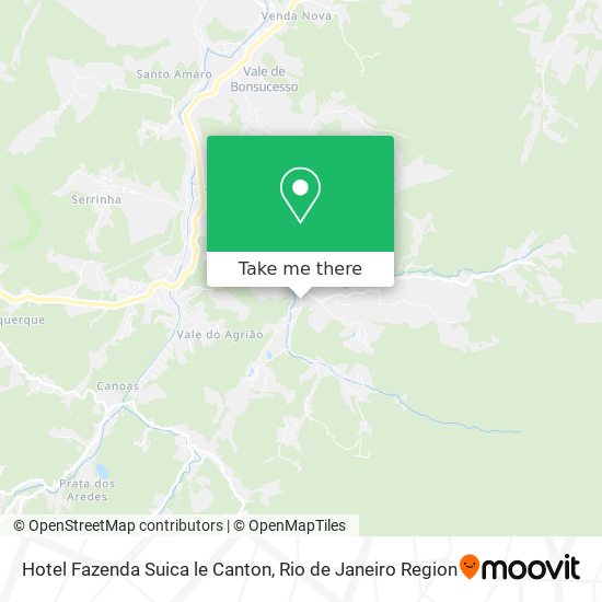 Mapa Hotel Fazenda Suica le Canton