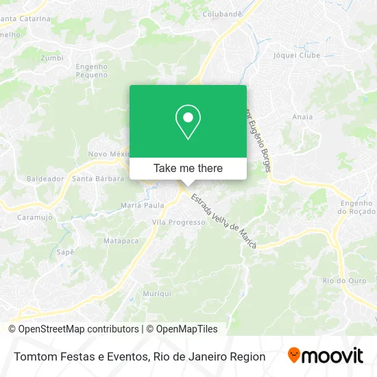 Tomtom Festas e Eventos map