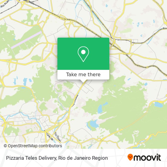 Mapa Pizzaria Teles Delivery