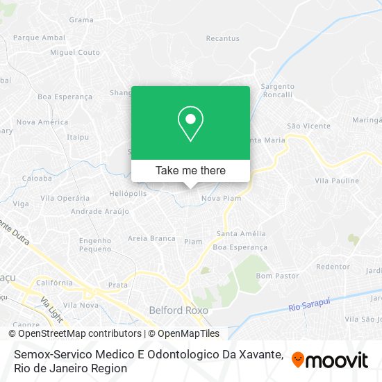 Semox-Servico Medico E Odontologico Da Xavante map