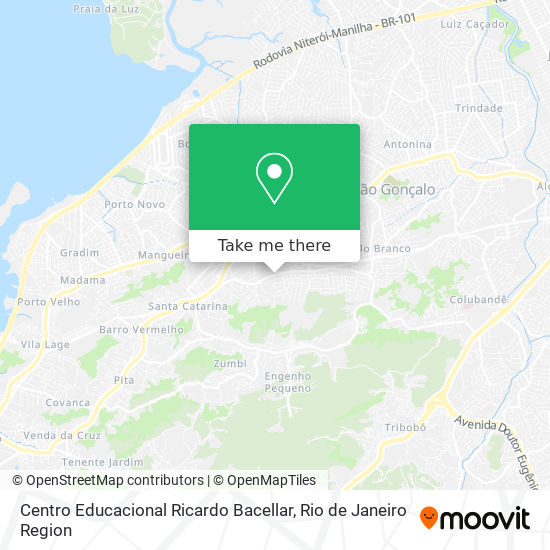 Mapa Centro Educacional Ricardo Bacellar