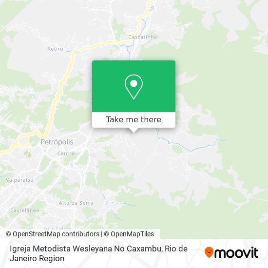 Igreja Metodista Wesleyana No Caxambu map