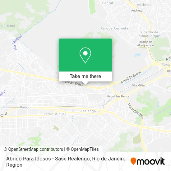 Abrigo Para Idosos - Sase Realengo map