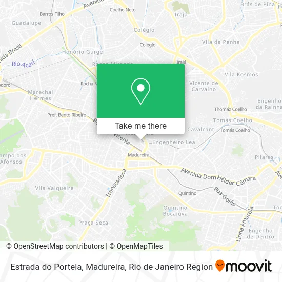 Estrada do Portela, Madureira map